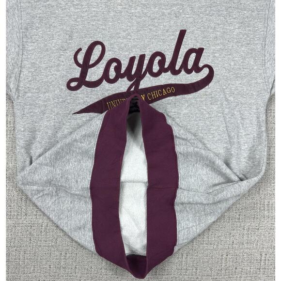 Vintage Loyola University Chicago Ramblers Sweatshirt Sz M Ringer Dodger USA - Picture 6 of 13